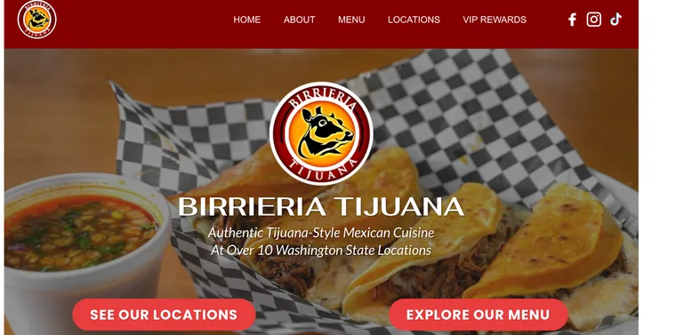 Birrieria Tijuana old website